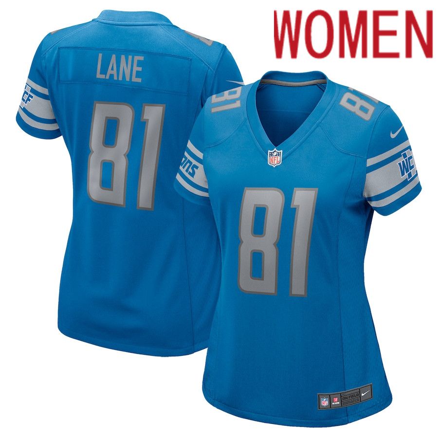 Women Detroit Lions #81 Night Train Lane Nike Blue Game Retired Player NFL Jersey->women nfl jersey->Women Jersey